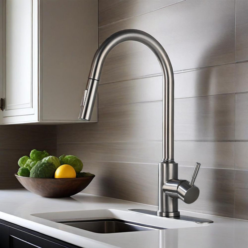 Touch Kitchen Faucet With Pull Down Sprayer