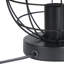 Karnes Table Lamp Black Vintage metal Cage H 20cm for Bedroom