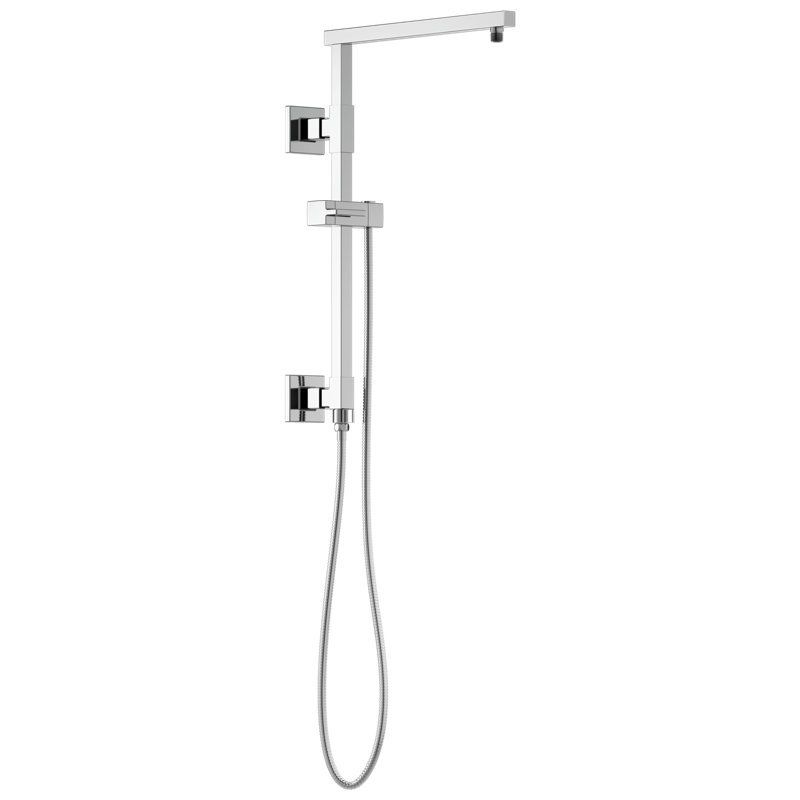 Essential™ Euro Square Shower Column, Chrome