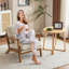 Fauteuil d'appoint Mid-Century avec accoudoirs lombaires Bruce-110957952
