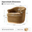 Fauteuil demi-tonneau pivotant Volk 31,25 po Volk-1051779177