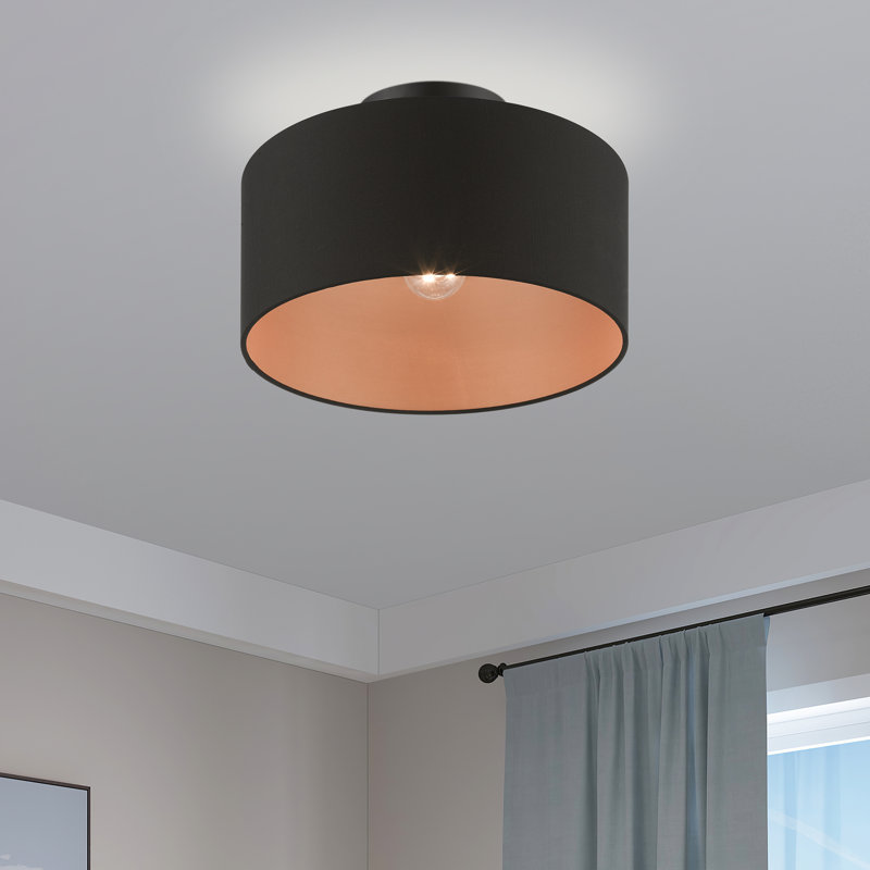 Arlicia Angelicque 1-Light 13" Semi Flush Mount