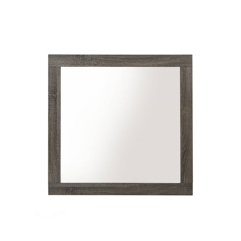 Avantika Rustic Gray Oak Finish Mirror