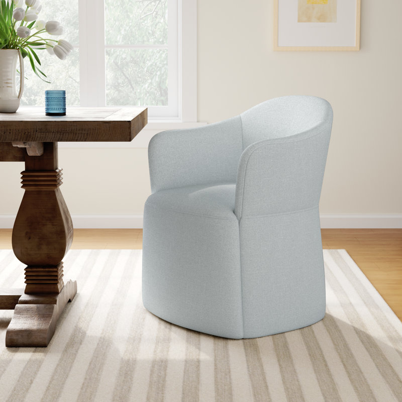 Janina Upholstered Arm Chair, Effie Fog
