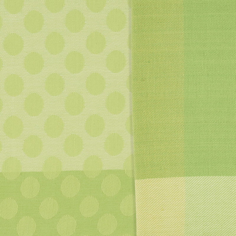 Playful Polka Dot Placemat and Napkin Set, Green
