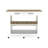 Nadina 4-Door 2-Drawer 2-Piece Kitchen Set, Kitchen Island And Kitchen Pantry White And Light Oak