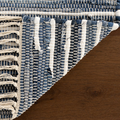 Dira Denim Bohemian Diamond Rug