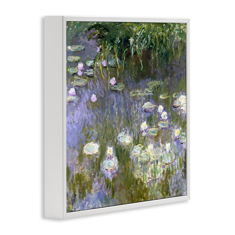 «Classic» par Mon1000paintings, H 24 po x l 24 po, Estampe numérique encadrée blanc bord de mer