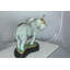 Statue éléphant bronze moyen - Taille: L 26 po x l 8 po x H 17 po.