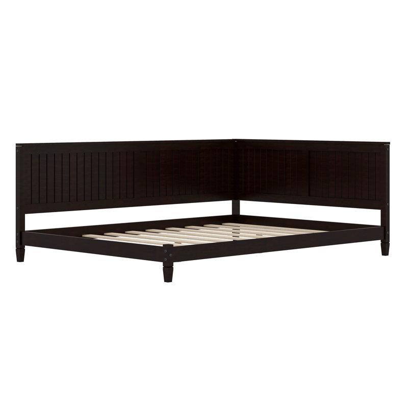 Wood Daybed/Sofa Bed With Armrest, Full, Espresso
