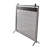 Metal Suspended Grid Single Panel Geometric Fireplace Screen with Bolted Detailing-1260668398