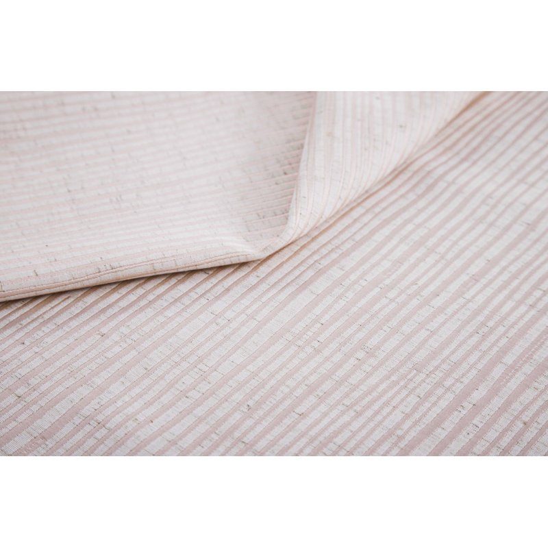 Hopelynn Striped Square Cushion, Blush Pink