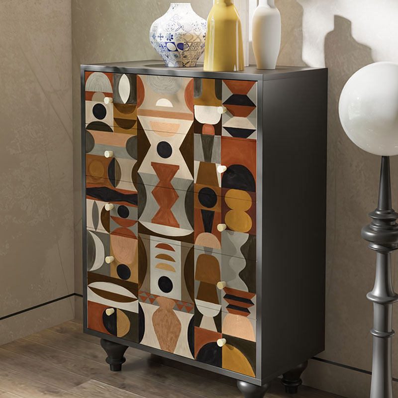 Armoire décorative haut de gamme à tiroirs vintage