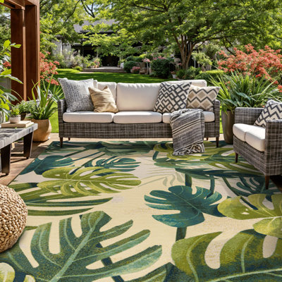 Tapis d'intérieur / extérieur Monstera
