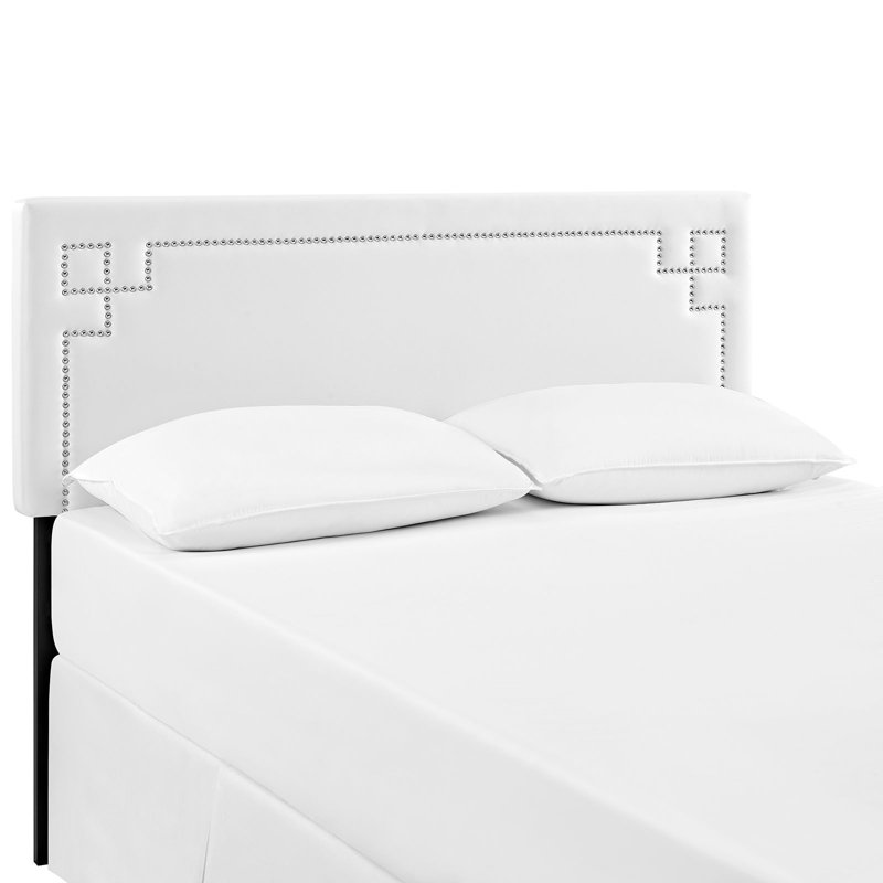 Tête de lit en tissu Josie par Modway, Blanc, Grand