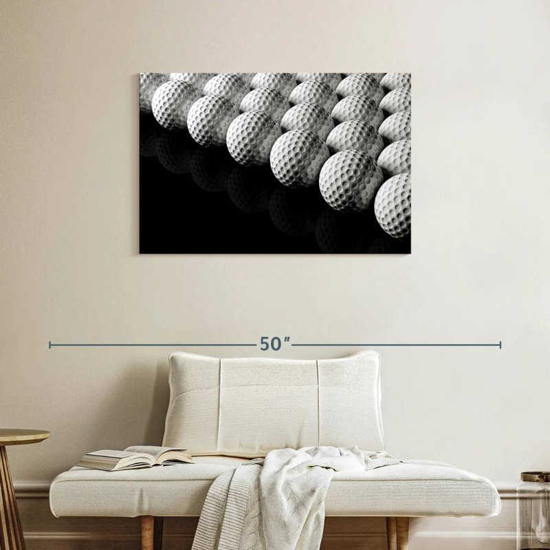 Rangées de balles de golf Sireci, H 24 po x l 36 po