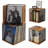 2 Cubes Of Record Holder Shelf Vinyl Record Storage Furniture,DIY Stackable 80-110 Records Visualize Album Storage Box Cube Natural Wooden Organizer