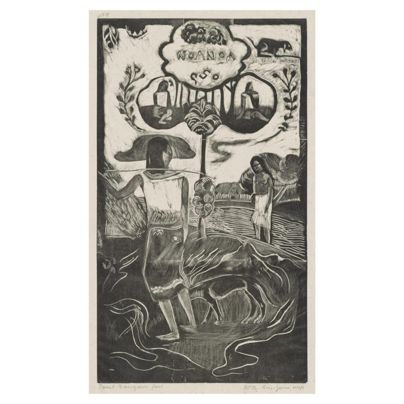 Noa Noa (parfum) par Paul Gauguin - Estampe numérique, H 40 po x l 32 po