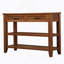 Console avec 2 tiroirs de rangement et 2 tablettes de style Mid-Century Buffet en bois massif de 42 po pour le salon, la cuisine, la salle à manger, le vestibule, le vestibule, le brun (W120284579)-67806577