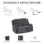 Manual Reclining Loveseat with Rounded Armrests-290238149