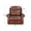 Fauteuil inclinable électrique en cuir fleur Diahann