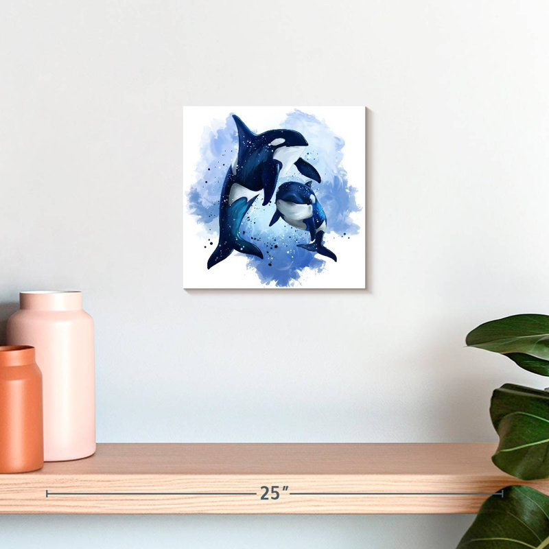 Crowle Orcas, 10" H x 10" W