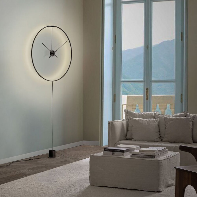 Ombra Aluminium Skeleton Wall Clock