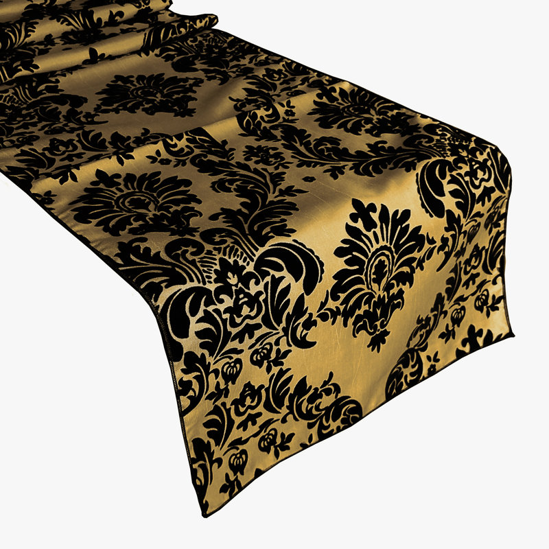 Batum, 120" x 12", Black/Gold