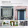 HOMCOM 200cm W x 80cm D Plastic Cover Retractable Door / Window Awning