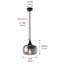 Luminaire suspendu industriel en fer anthracite 1 lumière Eduvina