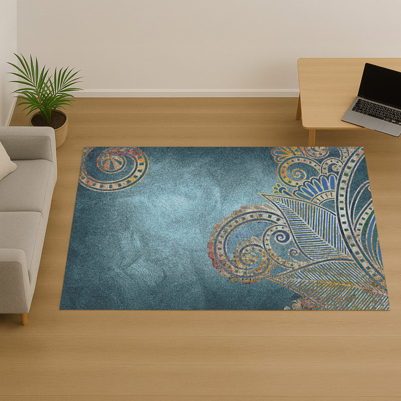 Geometric Area Rug, Rectangle 140 x 200 cm