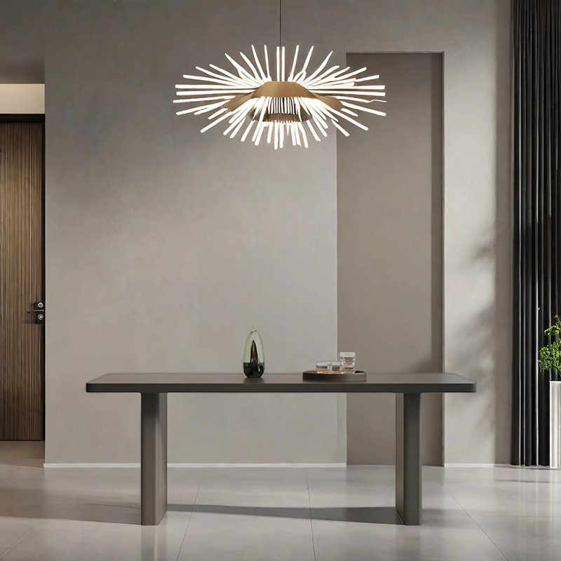 Table de salle à manger moderne et minimaliste noire, H 29,52 po x L 62,99 po x l 31,49 po