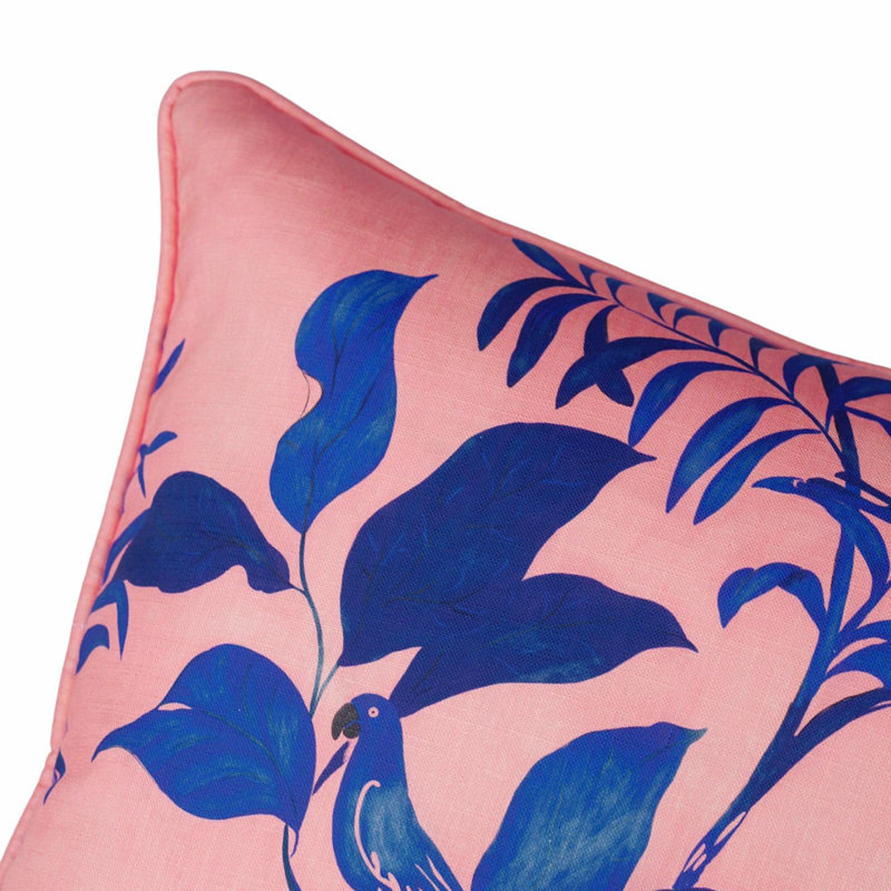 Paule Marrot Pillow Cover, Pink/Blue, 20"H x 20"W