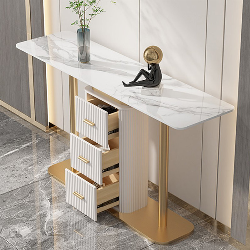 Armoire console de luxe moderne, H 33,5 po x l 63 po x P 15,7 po