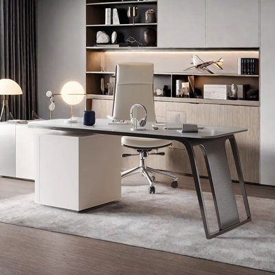 Sintered stone unique desk