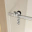 Porte de douche coulissante sans cadre H 56 à 60 po x 76 po, verre trempé transparent de 5/16 po (8 mm), structure en acier inoxydable-129052955