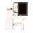 White Vanity Desk With Sliding Mirror, 4 Drawers, 9 Storage Areas, Hidden Compartments And Comfortable Stool. Led Mirror Three Color Temperatures Stepless Dimming. Integrated Power Hub 2 Ac Outlets,