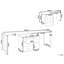 L-Shaped Metal Base Computer Desk