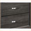 Table de chevet moderne avec 2 tiroirs en queue d'aronde - Mobilier de rangement pour chambre à coucher