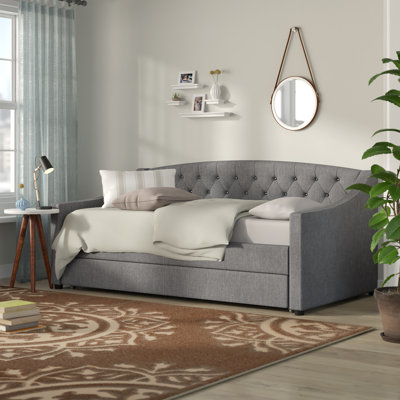 Aurora Upholstered UK Single - DE 90 X 190 Cm with Trundle