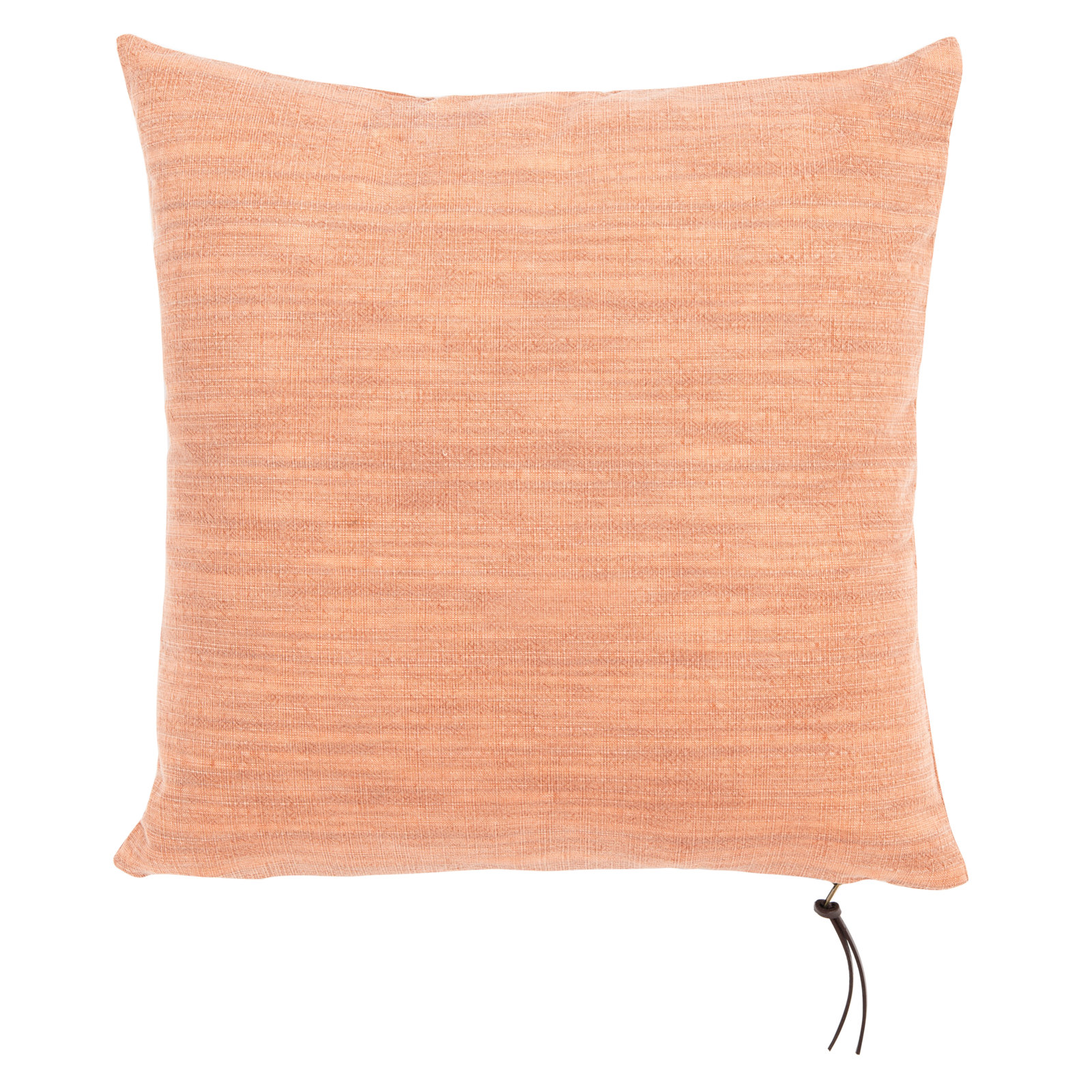 Cale 18" x 18" Cotton Throw Pillow, Light Orange/-