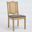 Chaise en bois à dossier en rotin avec mousse à haute résilience et ressorts en S, parfaite pour un décor de style rustique et naturel, ensemble de 2-134683740