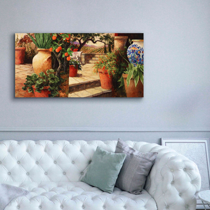 «Turo Tuscan Orange» par Art Fronckowiak - peinture sur toile tendue