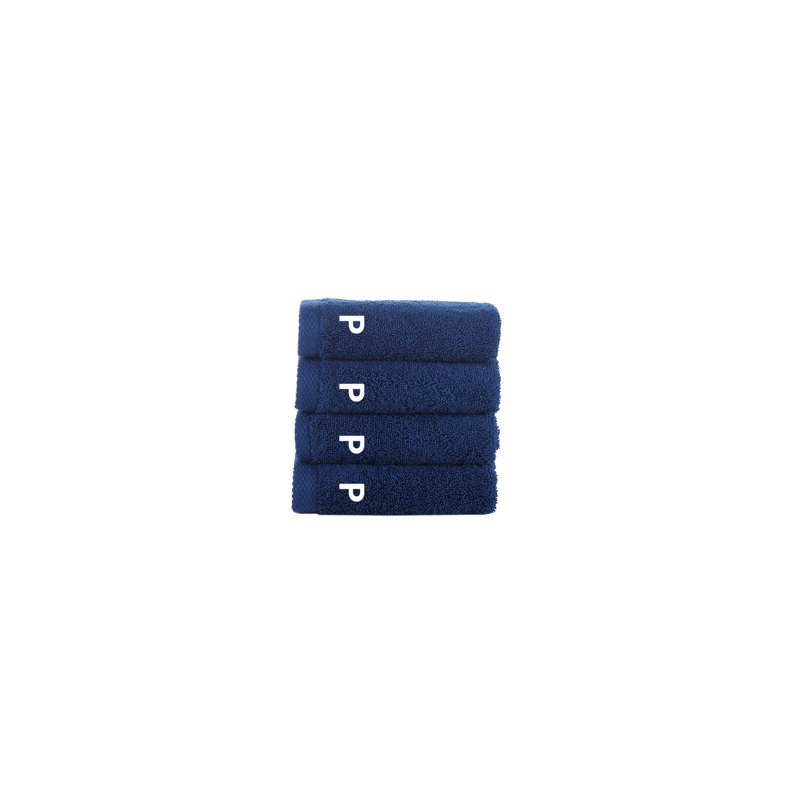 Dierks 4 pcs Wash Towels, Wash Towels - 4 Pack, P, Navy