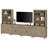 Scarlett Entertainment Center With Bookshelves, Farmhouse Wall Unit TV Stand With Doors & Drawer, Bedroom & Home Theater-1471425907