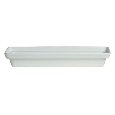 BUD25WW – 3.2 Qt., 19.69" X 5.91" X Large Rectangular China Bowl, 2.95" Deep