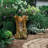 Open Tree Trunk Fountain w/Cool White LED Lights-437484016