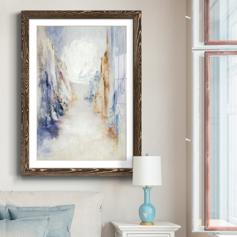 Montana - Impression de cadre photo sur papier, H 37,5 po x l 27,5 po x P 1,5 po, Papier noyer