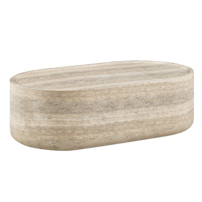 Table basse ovale en béton 52 po Camden