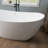 66'' Freestanding Tub Deep Soaking Acrylic Bathtub